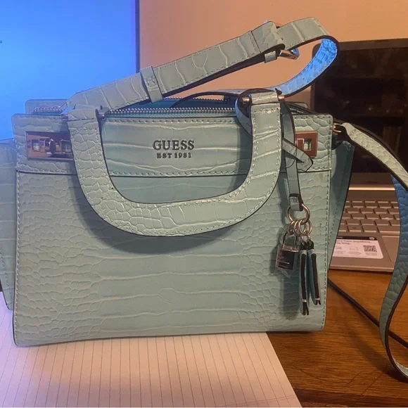 NWT Guess Aqua Katey, gorgeous color - Picture 9 of 9